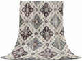 Flannel Fleece Blanket 60" x 80", Classic Boho Microfiber Cozy Soft