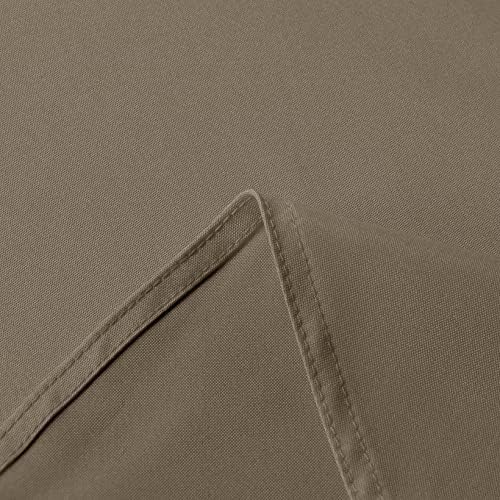 sancua Rectangle Tablecloth, 70 x 90 Inch, Taupe