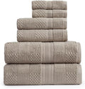 Springtree Home 100% Cotton Bath Towel Set | 6-Piece Set | Textured