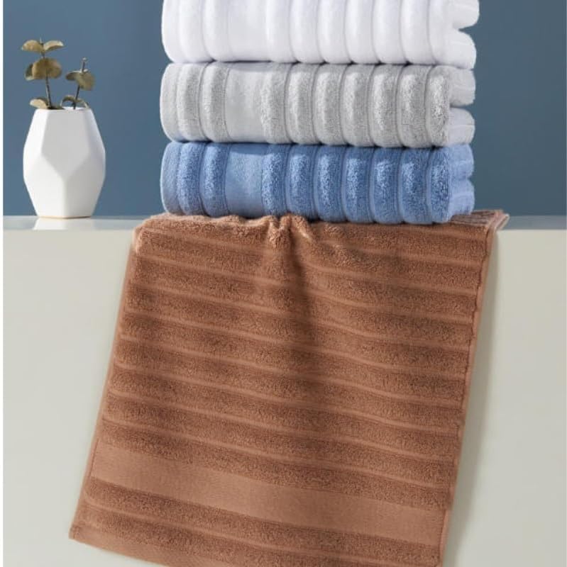 Adult Household Solid Color Cotton Towels Multi Pack Soft Absorbent