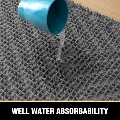 H.VERSAILTEX Waffle Bath Runner Rug Long Bath Mat Super Absorbent Boho