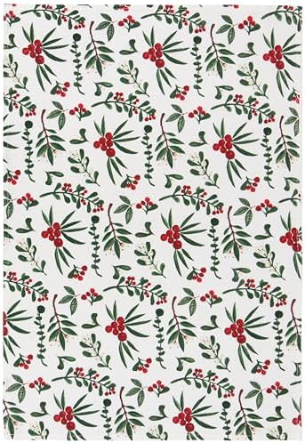 Now Designs Winterberry Baker's Floursack Christmas Dishtowels Set of