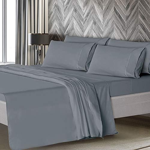 Mueller Luxury 6 PC Full Size Bed Sheets, Super Soft, Deep Pocket up