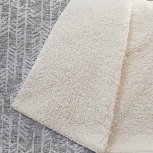 Addison Rugs ASB906 Taupe 50" x 70" Oversized Sherpa Throw Blanket