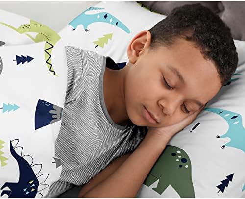 Sweet Jojo Designs 2-Piece Twin Comforter Set (Modern Dinosaur) for