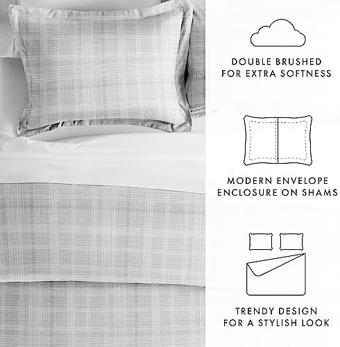 Merit Linens Patterned Soft Duvet Cover Bed Set - Modern Elegance