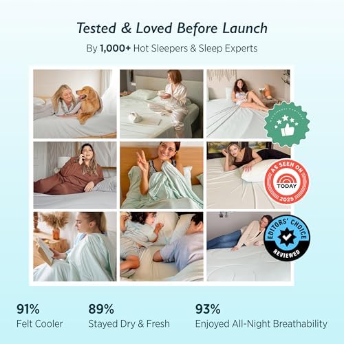 Breescape Cooling Sheets Full Size - BlendTek Dry & Cool Technology