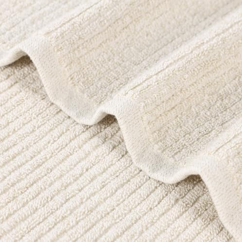 SUPERIOR Destin Viscose Cotton Blend Medium Weight Towels, for
