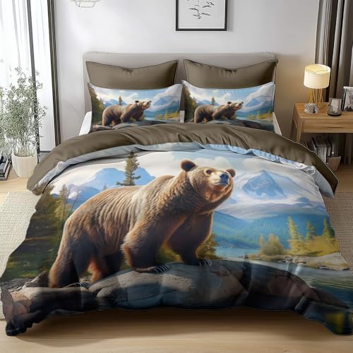 Duvet Cover King Size, Reversible Full Duvet Cover Set with