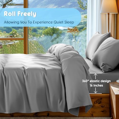 SONORO KATE 1000 Series 100% Egyptian Cotton King Sheet Set,4 Pieces