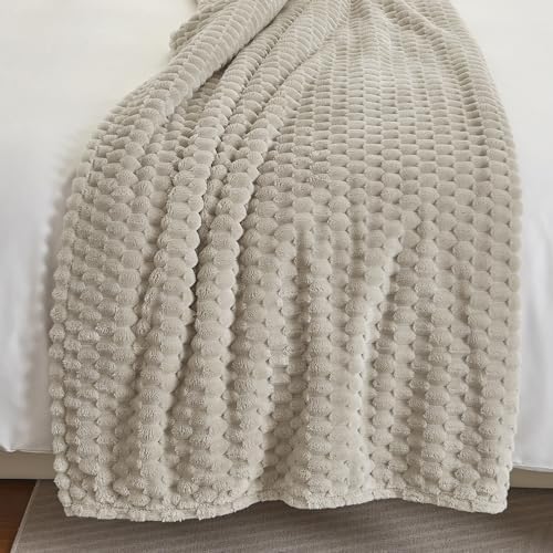 PHF Soft Cozy Fleece Blanket King Size, 340GSM Lightweight Warmth