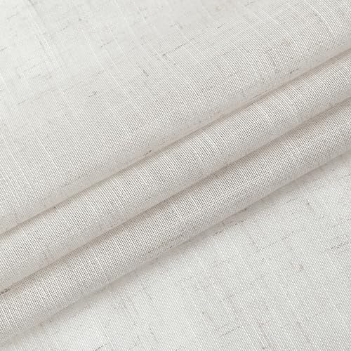 WEST LAKE 10 FT Tall Natural Pinch Pleated Sheer Curtains 120 Inches