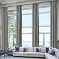 Macochico Extra Long Velvet Curtains 100 Inch Width by 120 Inch Length