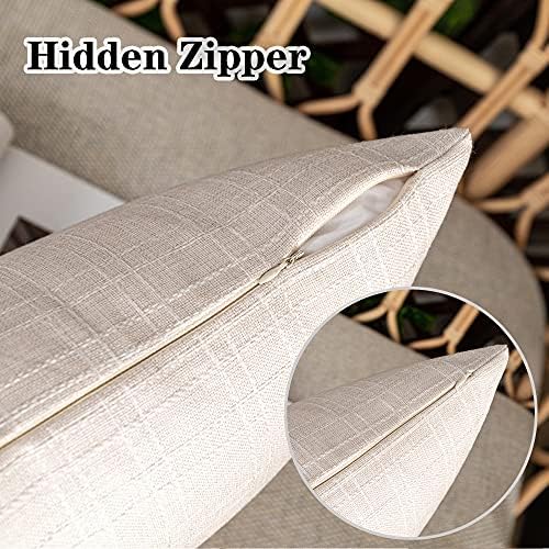 Kevin Textile Outdoor Waterproof 18”x18” Pillow Covers 2 Pack, Light