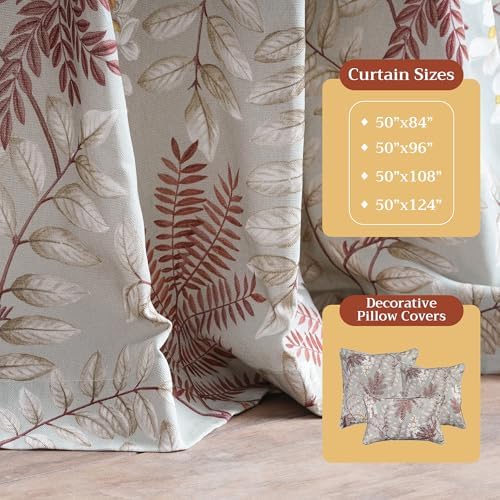 Maison d' Hermine Curtains for Living Room 100% Cotton 50"x96"
