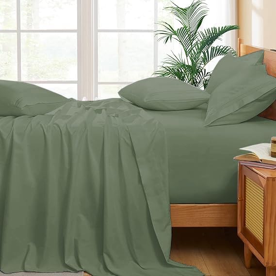 Flat Sheet Oversized King Plus Size (120"x120") Inch 800 Thread Count