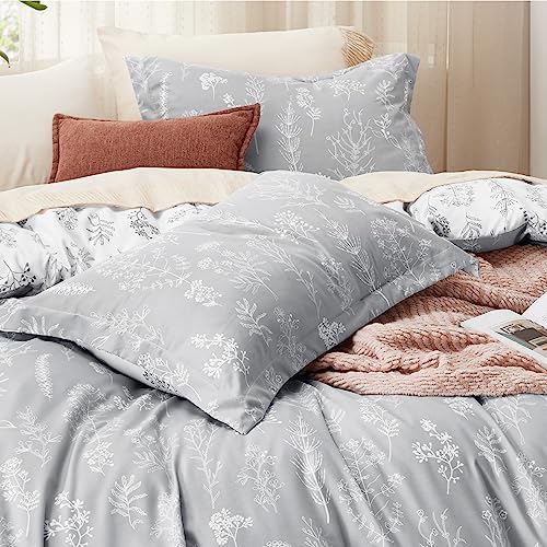 Bedsure Twin/Twin XL Duvet Cover - Reversible Grey Duvet Cover Set