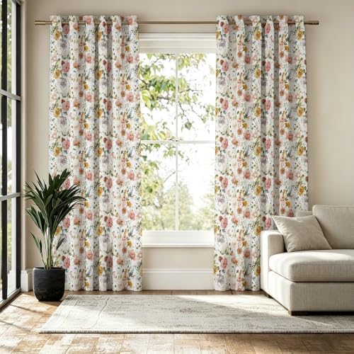 Fchen art Curtains William Morris Brown Poly Grommet Living 52x84 2