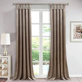 Twisted Tab Top Blackout Curtains Panels for Bedroom, Modern Home