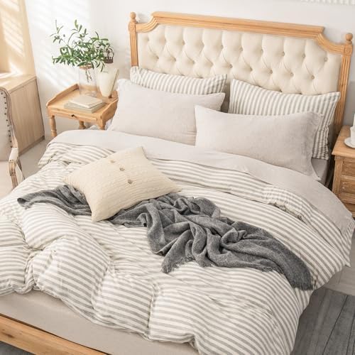 PURE ERA Jersey Knit Sheet Set Heather Beige King
