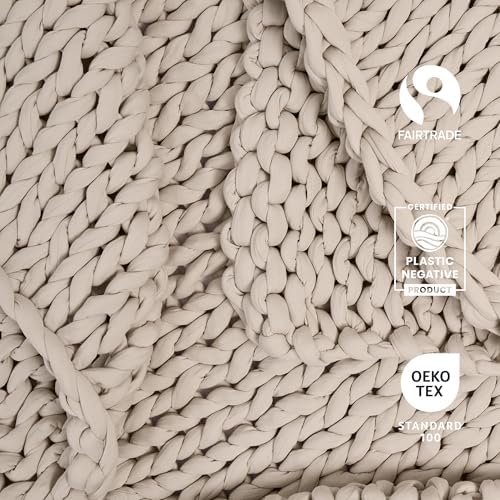 Bearaby Weighted Blanket 10 lbs (40"x64") – Driftwood – Recycled