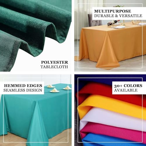 Efavormart Rectangle Tablecloth, 60"x102" Stain & Wrinkle Resistant