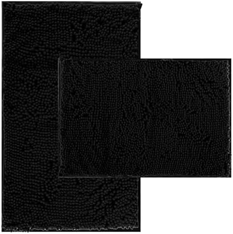 Bathroom Rugs Set 5 Piece Thick Chenille Bath Mats