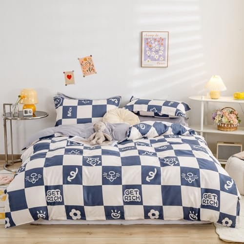 Floral Duvet Cover Full Size Set Lightweight Soft Aesthetic Floral