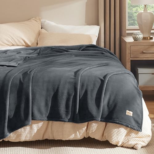 Bedsure Fleece King Size Blanket for Bed - GentleSoft Warm, Cozy, Soft