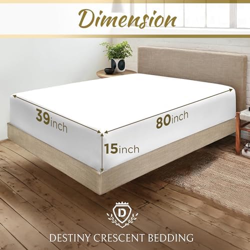 Twin XL Cotton Knit Jersey Fitted Sheets, 2-Pack, 15" Deep Pocket