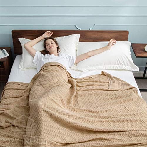 Luxurious 100 percent Combed Cotton Waffle Weave Super Soft, Cozy