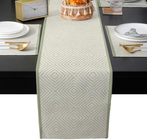 Country Line Table Runner and Placemats Set of 4 Rustic Traditional