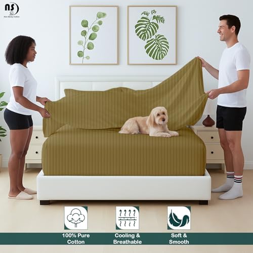 NON Sticky cotton Premium 6 Piece Egyptian Cotton Fitted Twin XL Sheet
