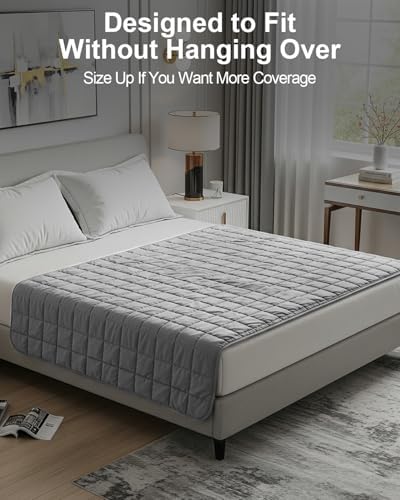 RJOP Weighted Blanket 10lbs 48"x72" Full Size for Adults, Heavy Throw