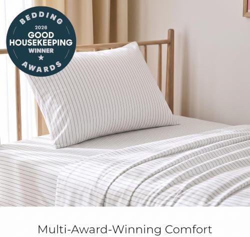 Mellanni Iconic 3-PC Bed Sheets, 16" Deep Pocket