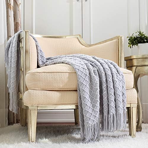 CREVENT Rustic Farmhouse Couch Sofa Throw Blanket for Bedroom Living