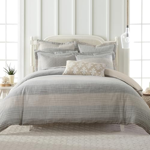 Levtex Home Sand Stripes Natural King Duvet Cover Set (106x94in) with