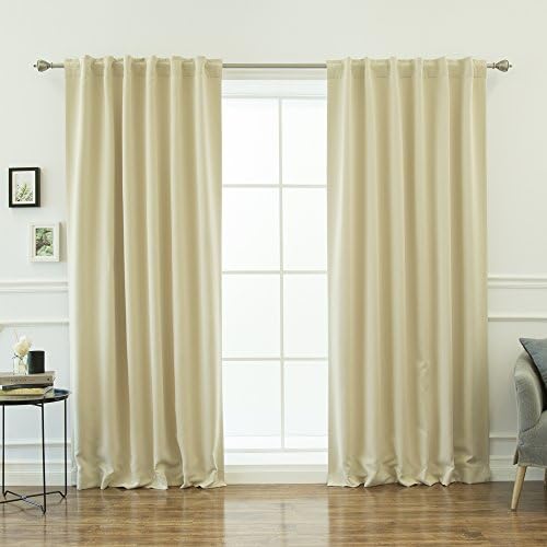 Home Fashion Premium Thermal Insulated Blackout Curtains - Back