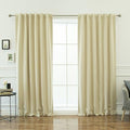 Home Fashion Premium Thermal Insulated Blackout Curtains - Back