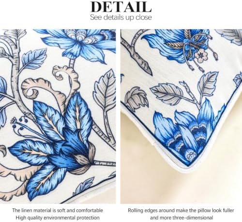 ISAENNE Designer Printed Throw Pillow Cover,Set of 2,22"x22"