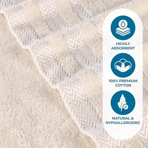 Impressions Hays Cotton Medium Weight Towels, Towel Set for Bathroom