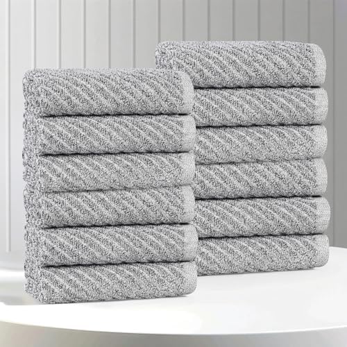 Superior Amelia Viscose Cotton Blend Medium Weight Small Towels, For