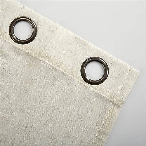Solid Color Sheer Window Curtains 2 Panels Window Voile Panels Semi