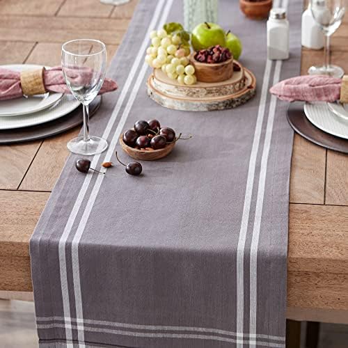 DII French Stripe Dining Table Collection Farmhouse Style Table