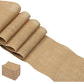 Burlap Table Runner - Rustic Jute Fabric Table Decor for Wedding