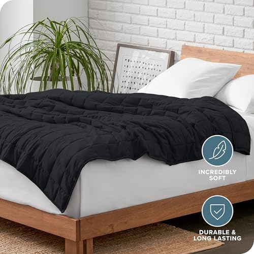 Bare Home Cotton Weighted Blanket (Black, 40"x60" 10lbs)