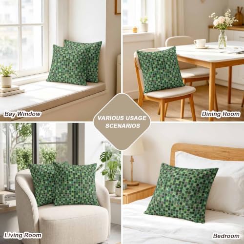 Pillow Covers 20x20 Set of 2, Abstract Geometric Square Throw Pillow