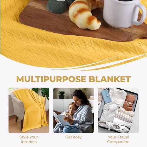 Superior Cotton Blanket, Lightweight, Breathable Bedding, California
