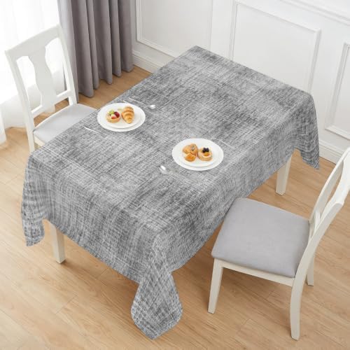 Gray Texture Pattern Rectangle Tablecloth 60x120 Inches, Minimalist