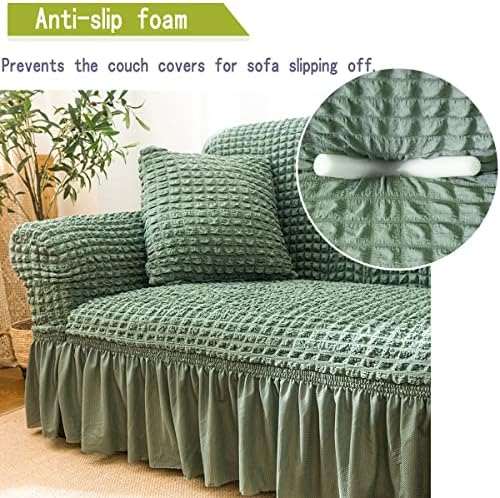 Qubjus Stretch Sofa Slipcover Sofa Covers Washable Couch Sofa Bed
